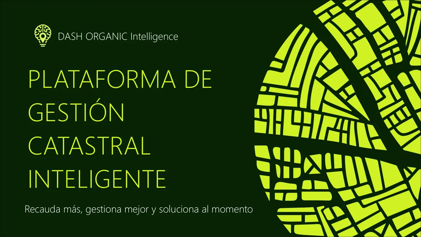 Portada de la plataforma de gestión catastral inteligente